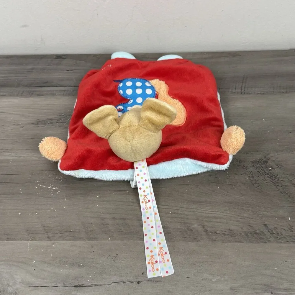 KALOO France Colors DOUDOU PUPPET MOUSE #9632631 Plush Lovey Squirrel‎ Red Soft
